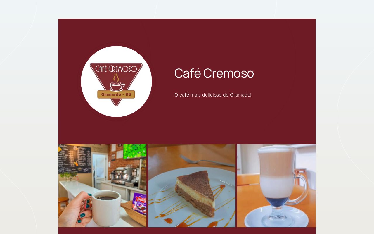 Caf cremoso